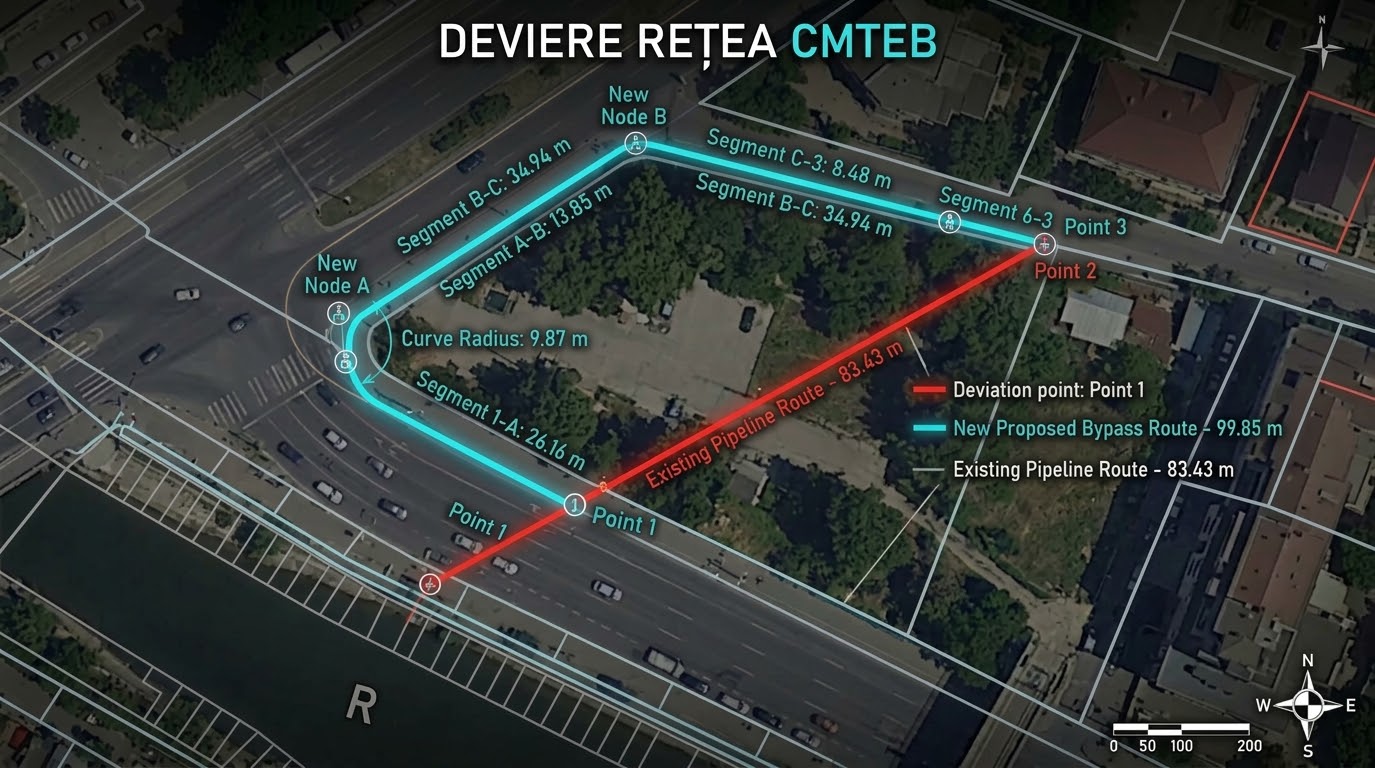 Deviere rețea termoficare